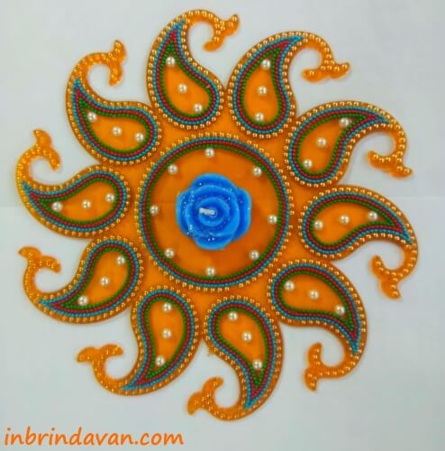 Designer Rangoli FC10 • inbrindavan.com